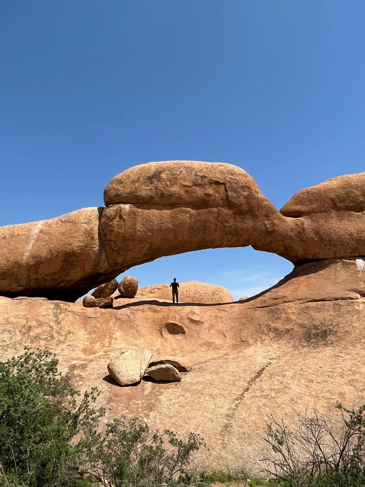 Granite boulders and desert terrain at Spitzkoppe Namibia